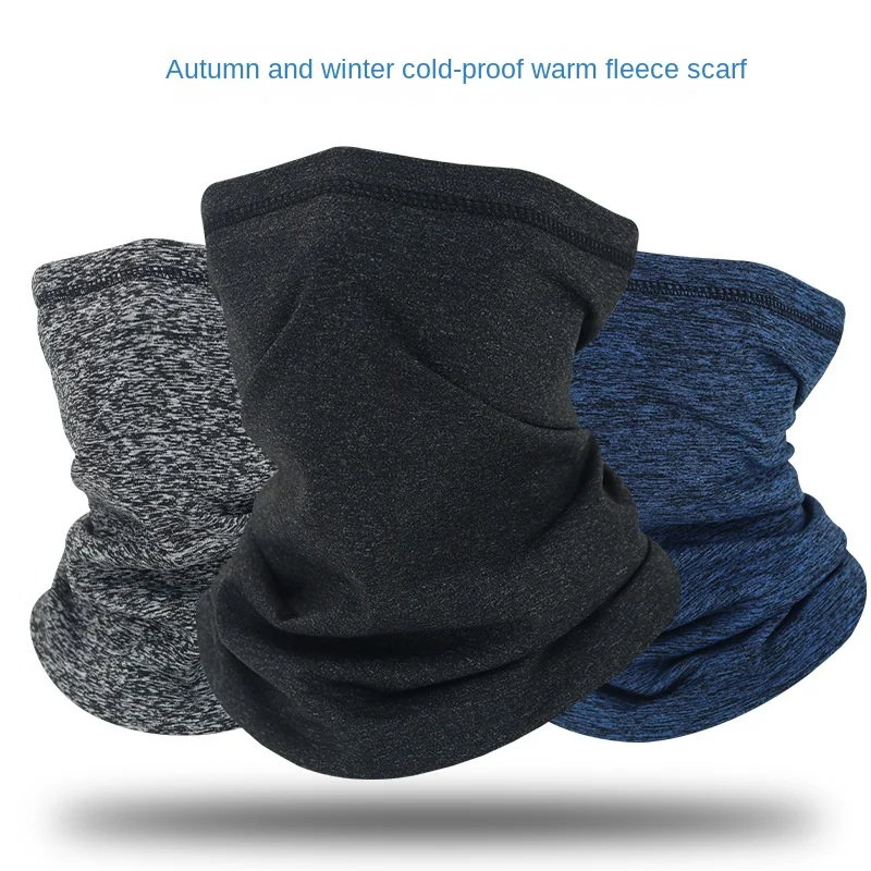 Face Mask Windproof Winter Men's Scarf Double Warm Fleece Thick Balaclava Soft Outdoor Women Sports Cycling Elastic Motorcycles