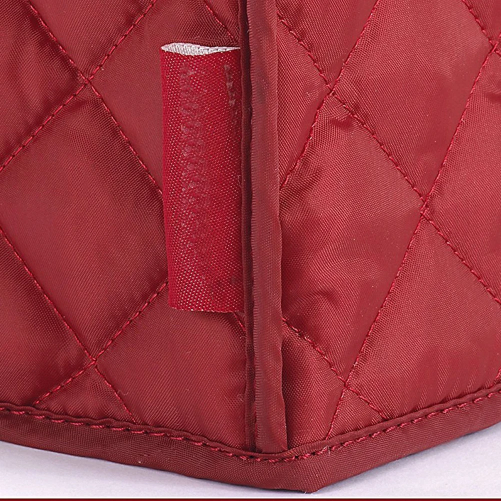 

Bread Machine Cover Two Slice Toaster Dustproof Polyester Kitchen Appliance Red Color Fits Standard Size