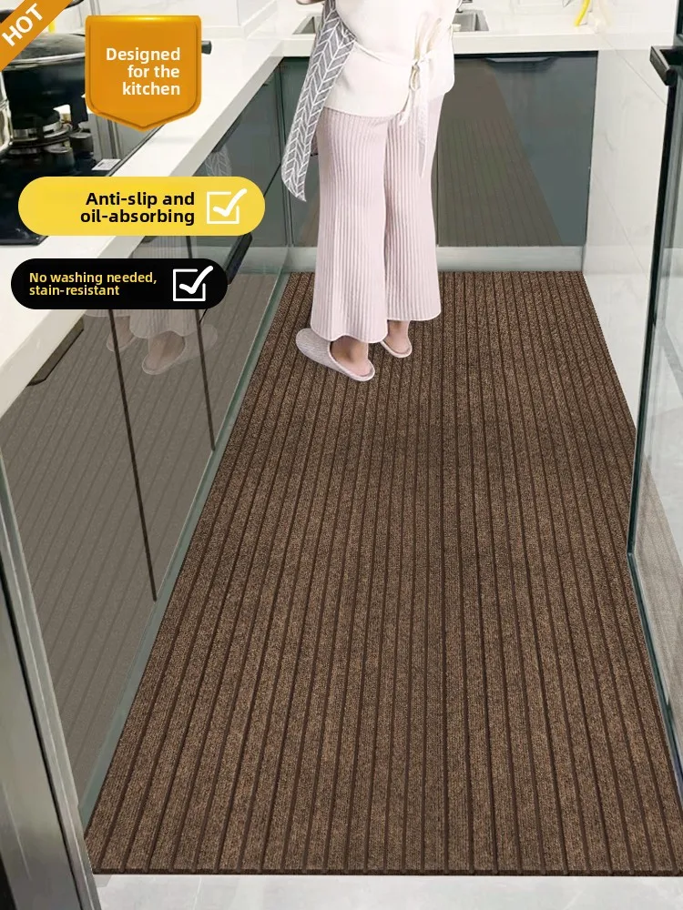 

Кухонный придверный коврик: противоскользящий, впитывающий масло и воду, грязеотталкивающий, не требующий ухода, для дома и входных дверей