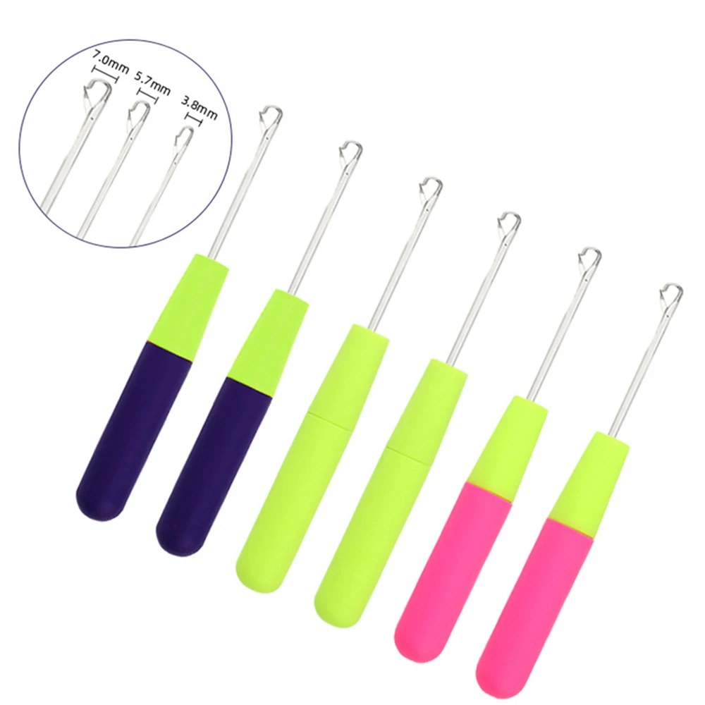 Plastic Crochet Hook Needle for Hair Weaving Dreadlock Knit Hook Needle for Hair Weaving Crochet Needle Hook
