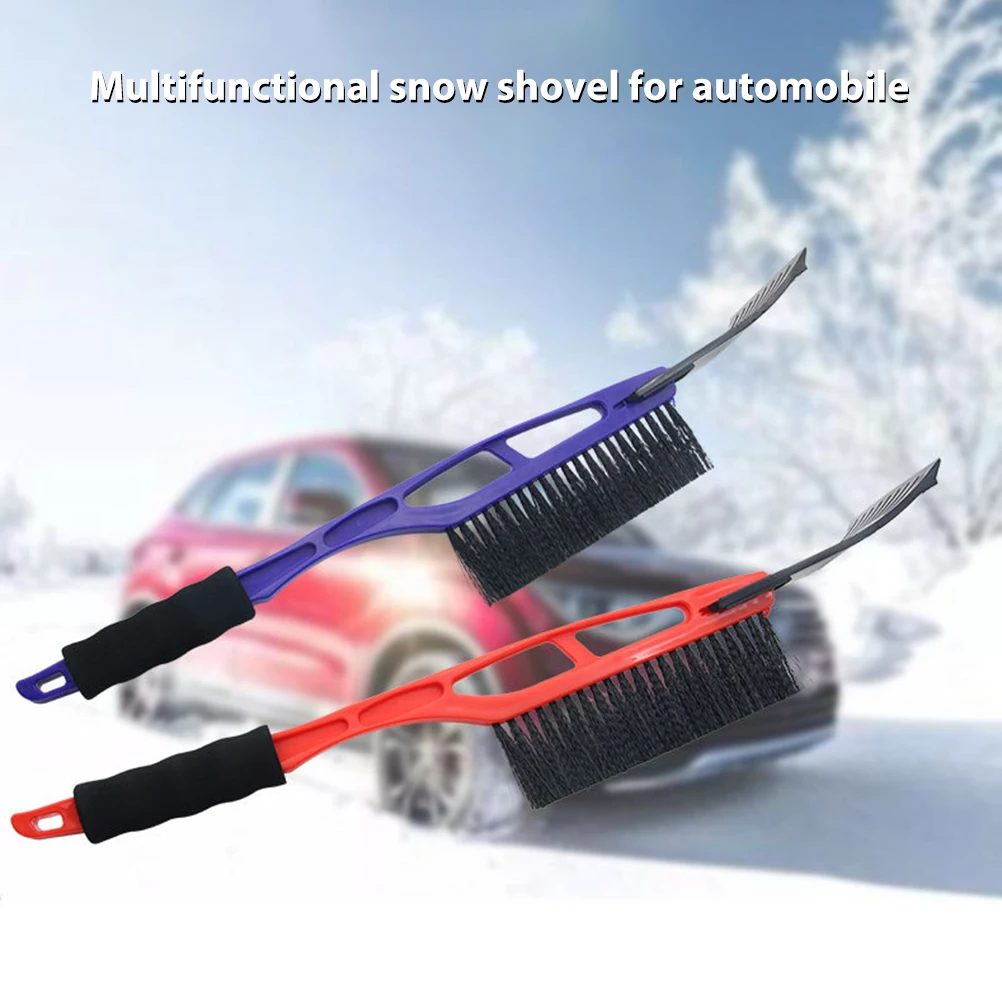 2 in 1 Snow Brush with Squeegee Ice Scraper Foam Grip Anti-Freeze Snow Shovel for Car Truck SUV MPV  Glass Ice Remover