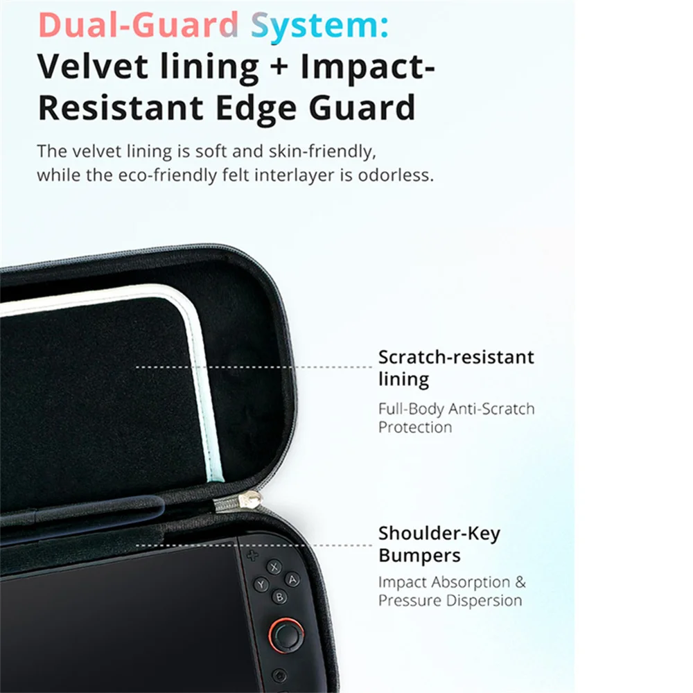 Para switch2 saco de armazenamento à prova de choque caso de armazenamento saco de console de jogo com acessórios de armazenamento de cassete