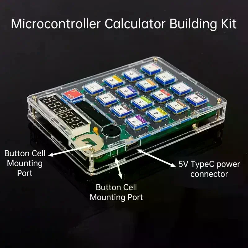 

Electronic DIY Calculator Production Kit LED Digital Tube Display With Shell Single-Chip Microcomputer Soldering Practice