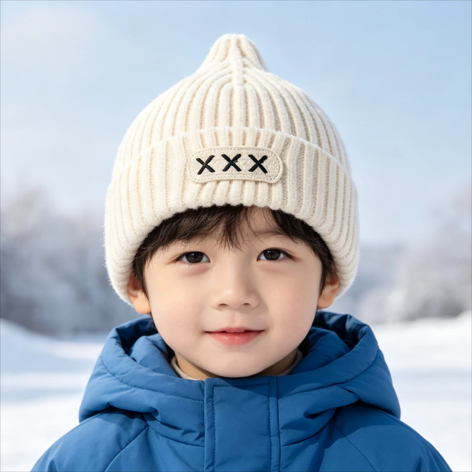 1-5Pcs Kids Winter Knitted Slouchy Beanie Hat Thick Warm Cuffed Soft Comfortable Hat for Boys Girls Outdoor Travel Daily Wear