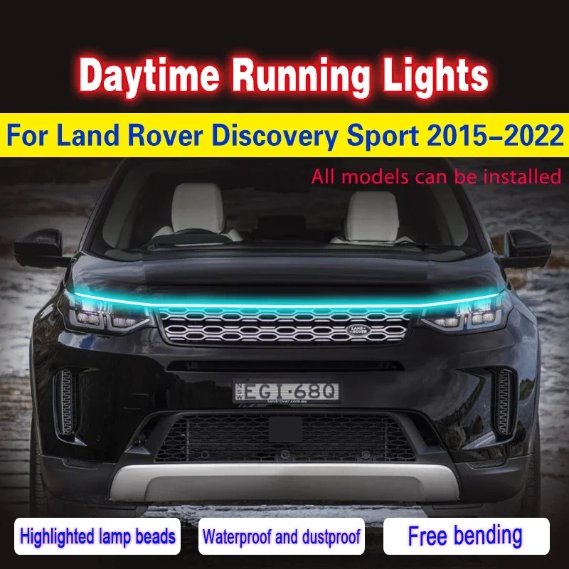 1Pcs Car LED Daytime Running Light DRL for Land Rover Discovery Sport 2015-2022 Universal Waterproof Flexible Atmosphere Lamps