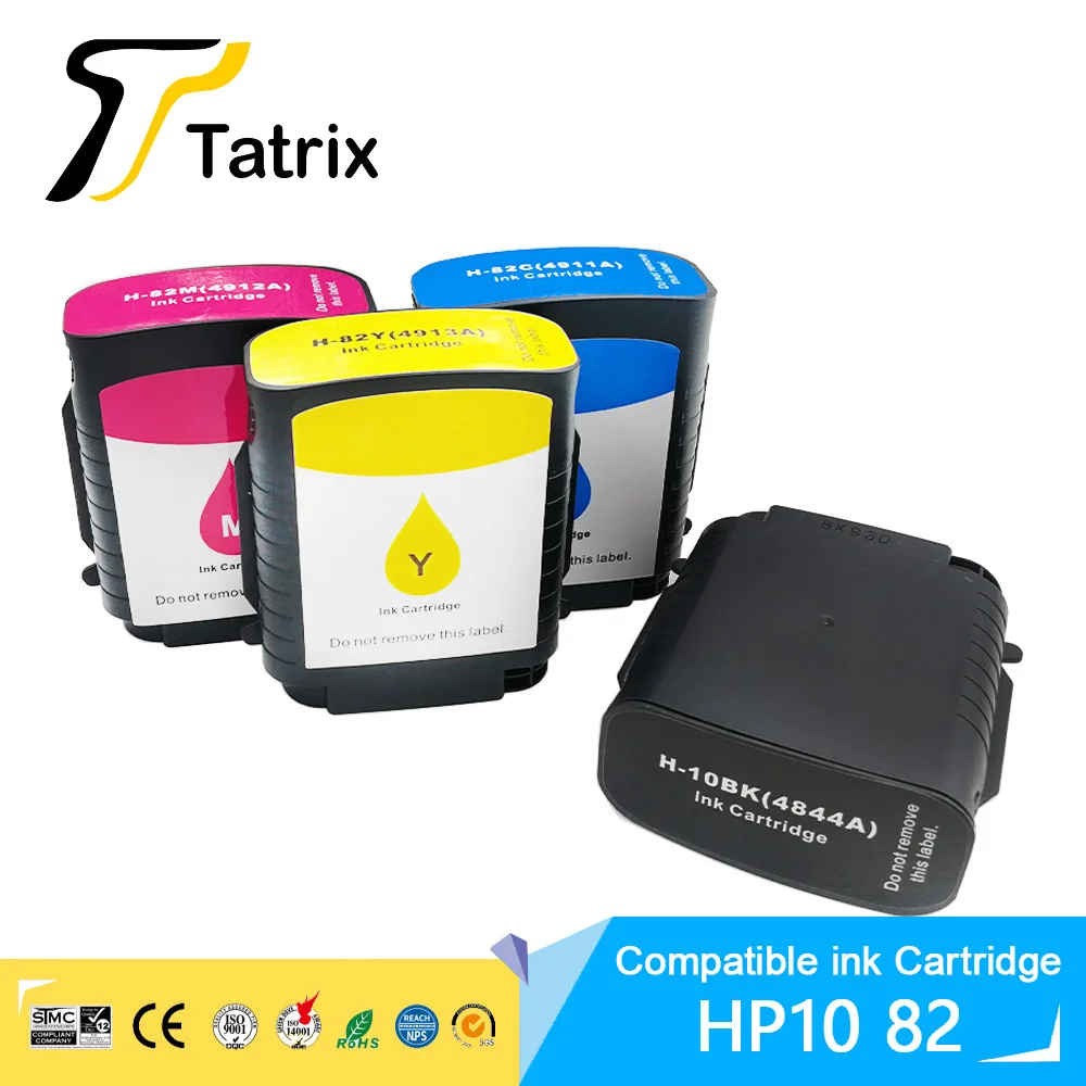 

Совместимый картридж с Tatrix для HP10 HP82 HP 10 82 для принтера HP Designjet 500 500ps 800ps 815MFP 820MFP