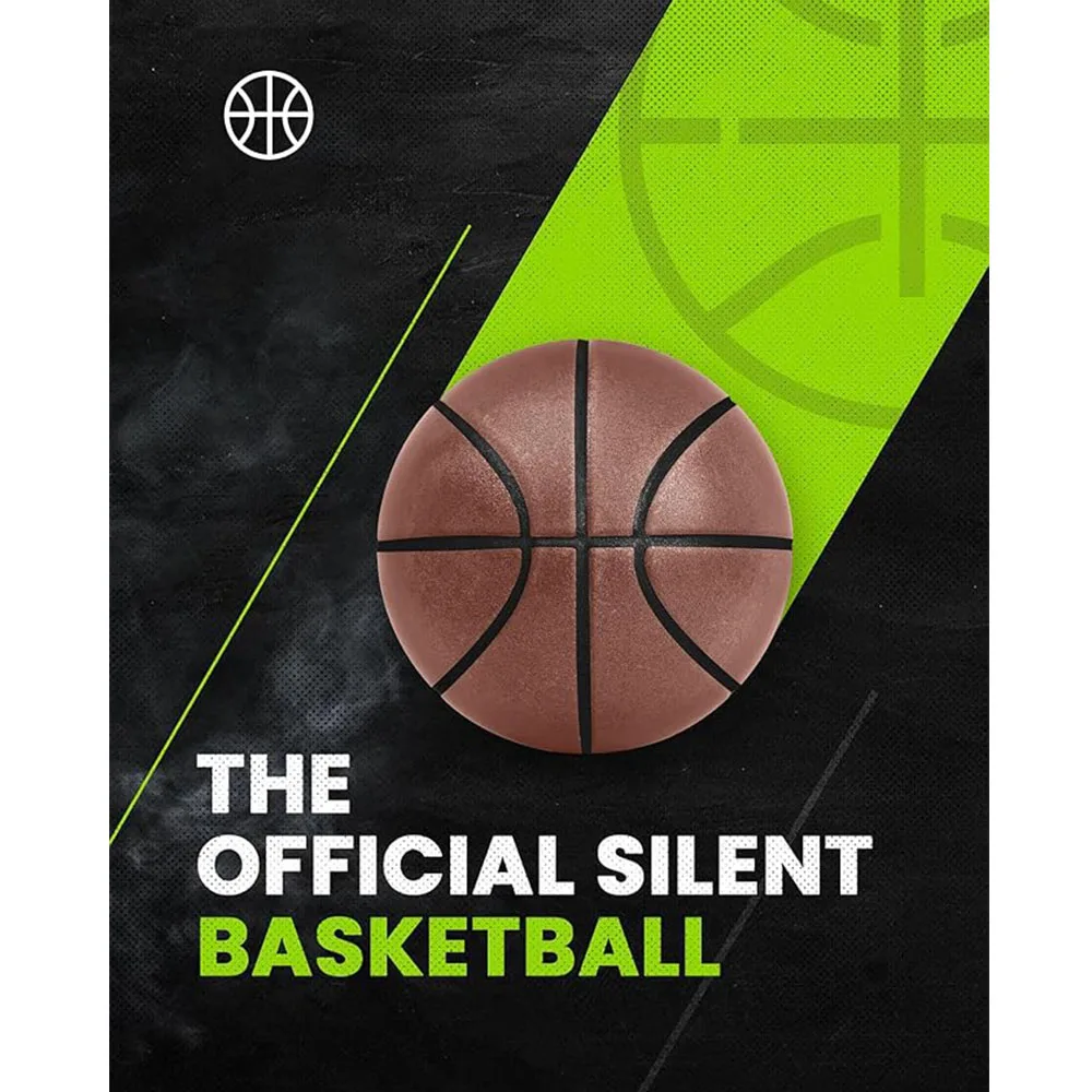 Silent Basketball 2024 verbesserte Airless Basketball leise Bounce Dunk Basketball Schaum Basketball Dribbling Indoor Silent Ball Geschenk