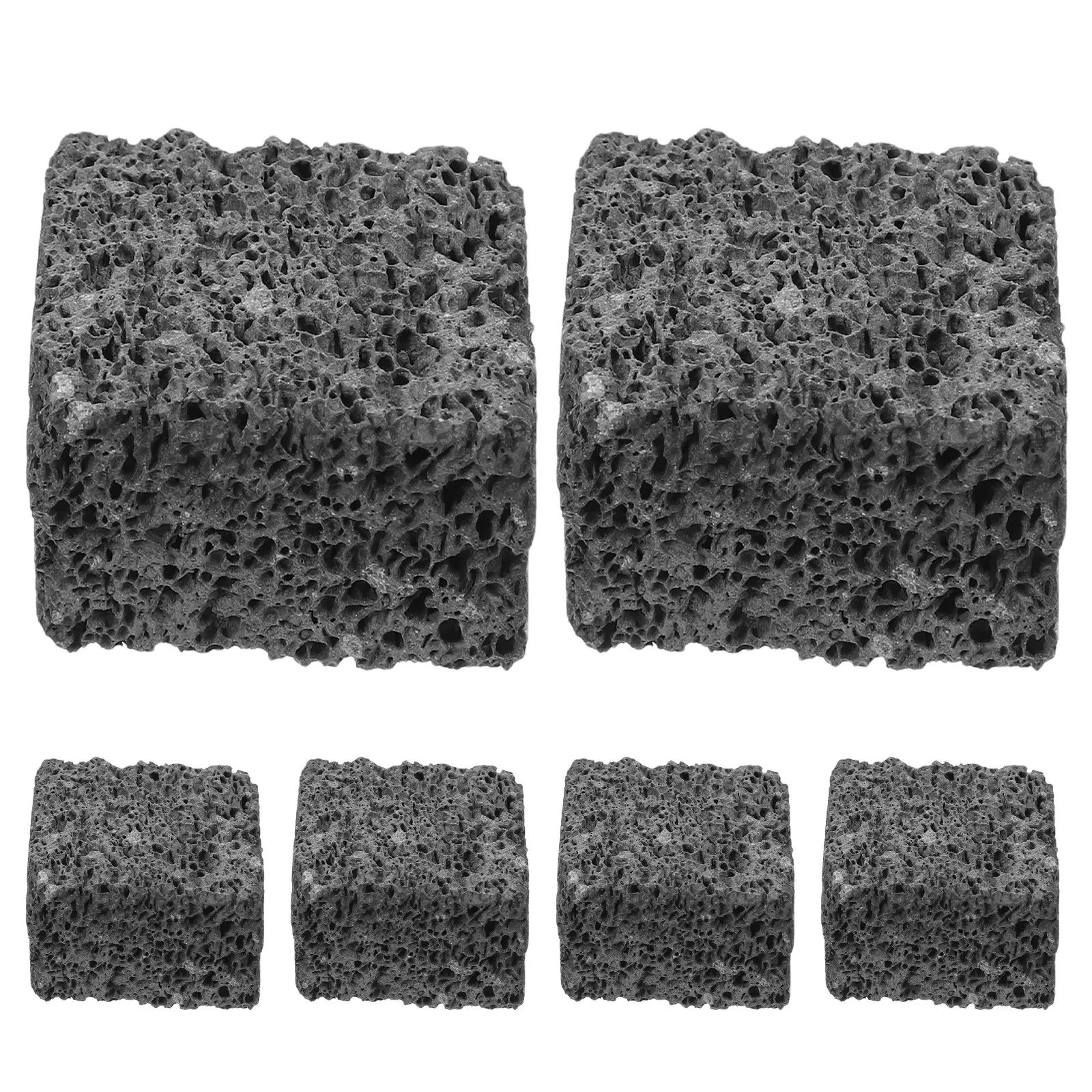 

6Pcs Square Lava Cube Diffuser Stones Natural Volcanic Rock Essential Oil Diffuser for Minimalist Home Decor Office Desk