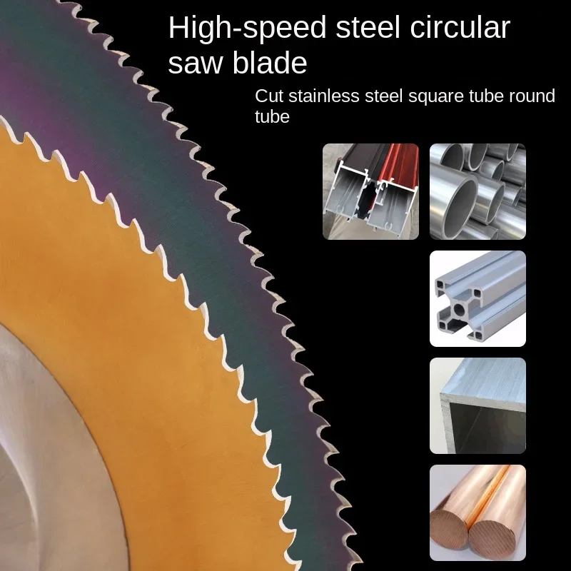 A circular de aço inoxidável viu a lâmina, lâmina cortando a tubulação do ferro, Bladecobalt, máquina de corte, 275, 300, 40, alta velocidade