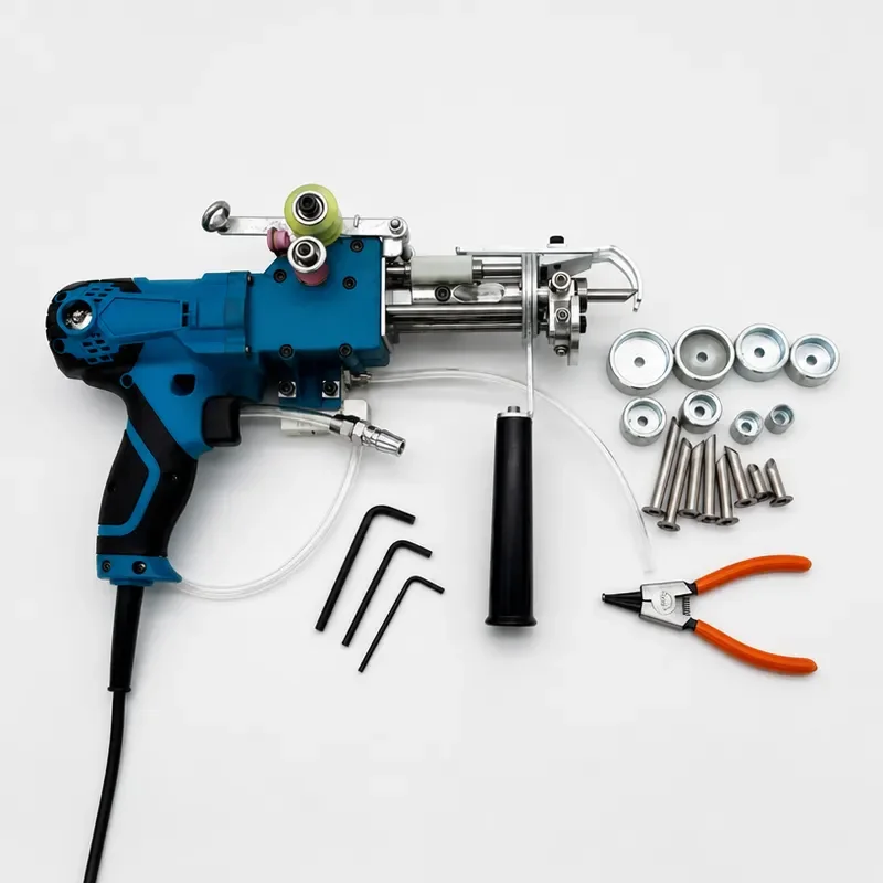 Professional 2 In 1 Electric Carpet Tufting Gun Loop Pile Cut Pile Kit Handheld Rug Making Machine Pneumatic Tufting Tool for