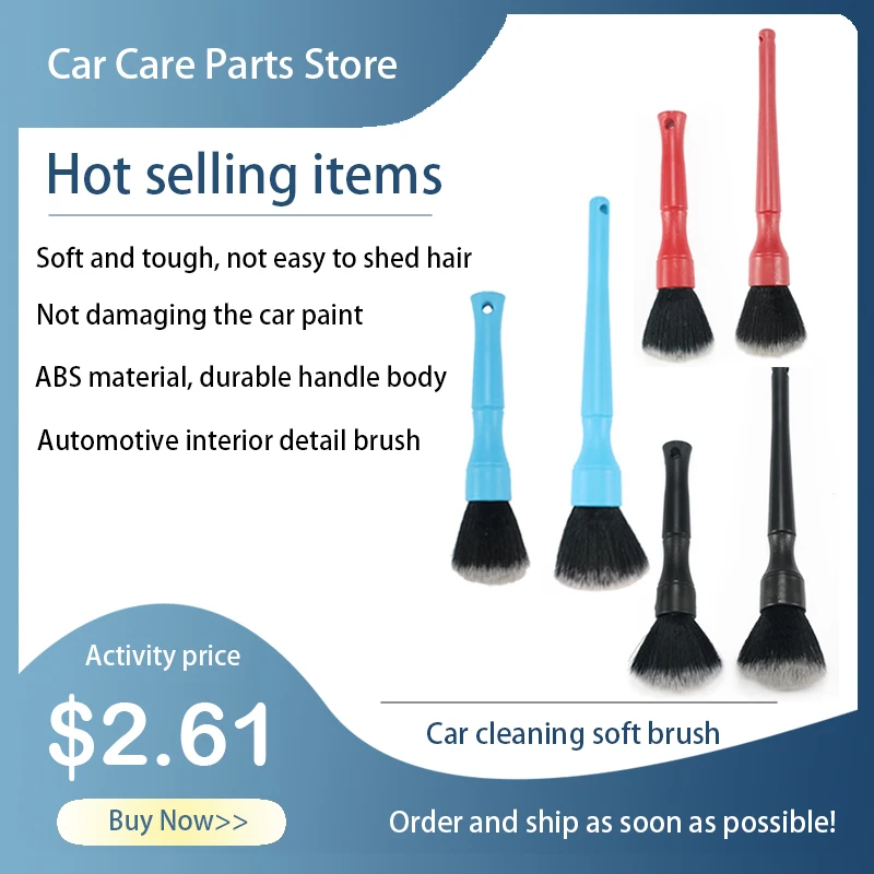 Car Detail Brush, Soft Bristle Brush, Interior Brush, Gap Cleaning Brush, Car Wash Brush, Long and Short Style Optional