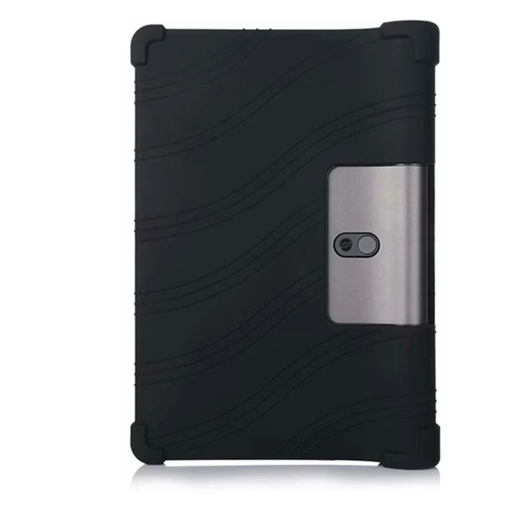 Soft Silicone Case for Lenovo Yoga Tab 5 YT-X705F Full Body Protect Cover for Yoga Tab5 X705 Black