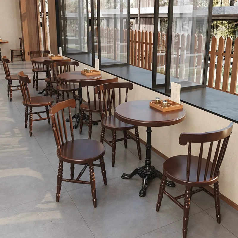 

Medieval, retro style, solid wood, coffee shop, western food, milk tea, dessert, commercial, negotiation