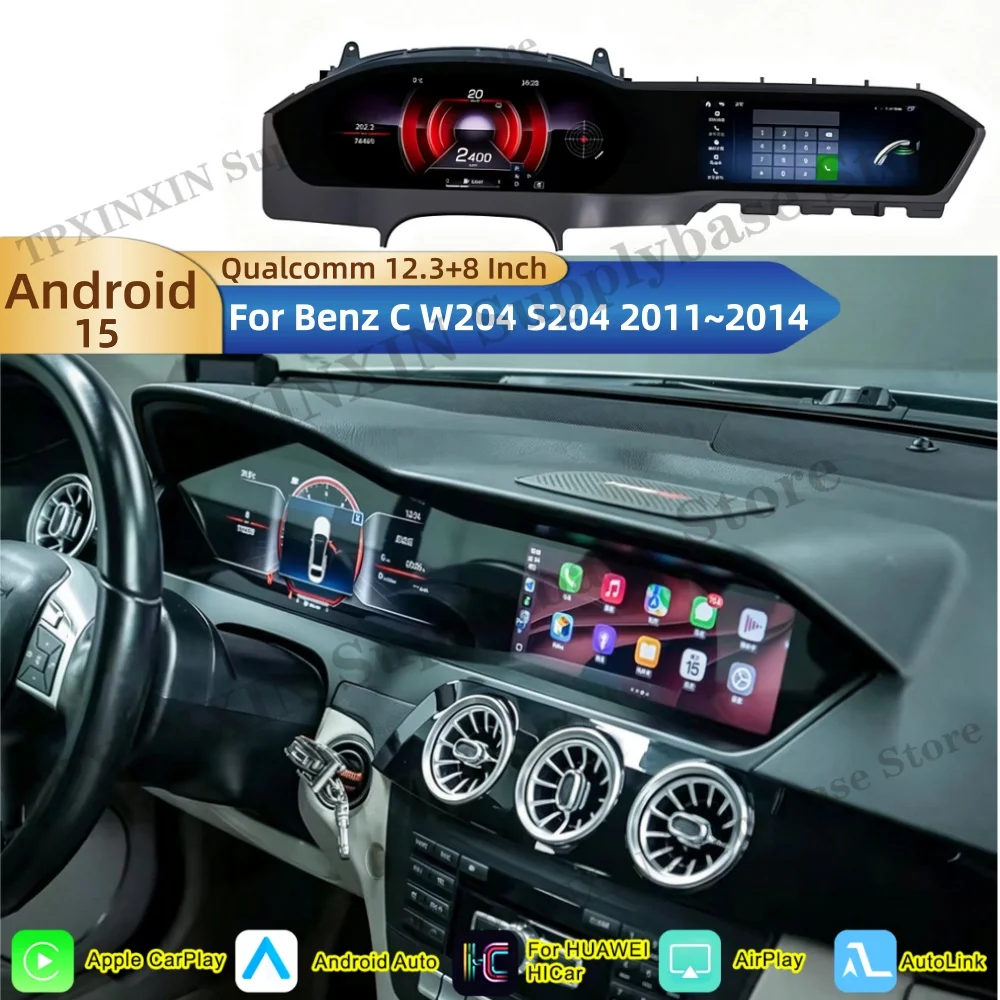 For Benz C W204 S204 2011~2014 Android AUTO Sreen interaction Car Radio Stereo Receiver Multimedia Player Navigation Head Unit