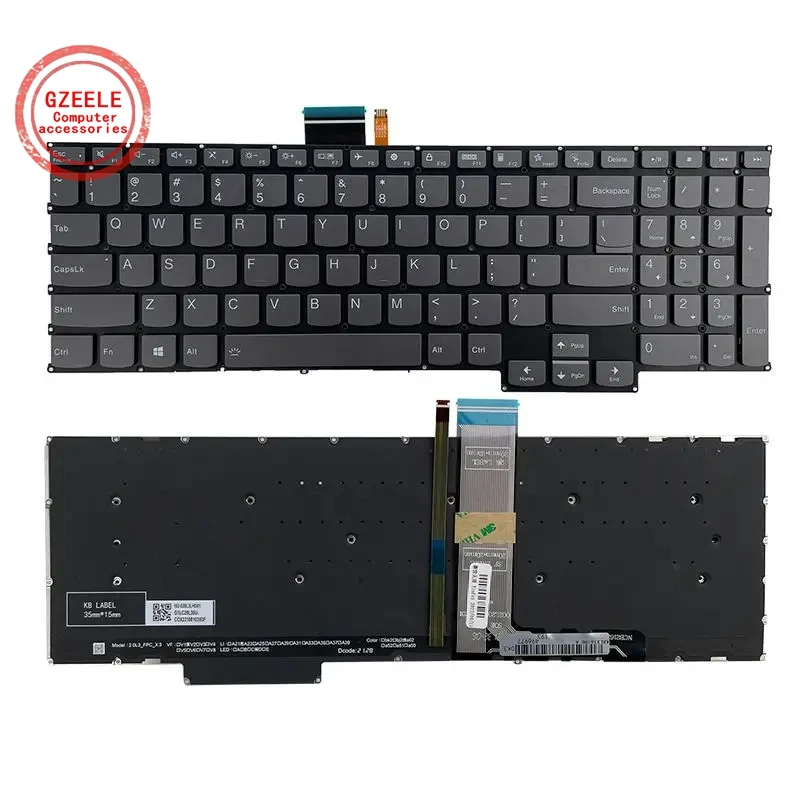 US English NEW Laptop Keyboard For Lenovo XiaoXin Pro 16/16IHU/16ACH/16ARH7/16ACH/16RTX/16IHU/16ARP8/16IRH8 2021