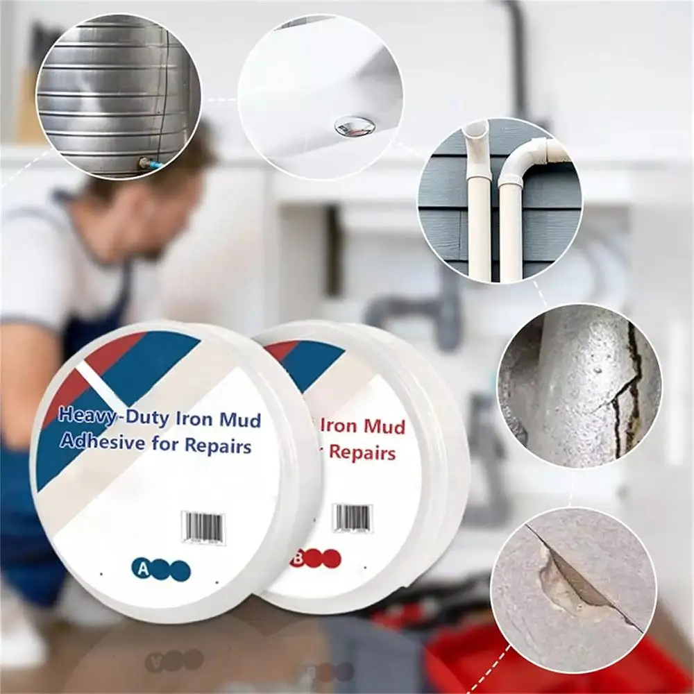 

Клей для грязевого железа, ремонт чугунных труб, водонепроницаемый, против плесени, ремонт масляного бака, быстродействующий наждачный клей для ремонта пластиковой стали