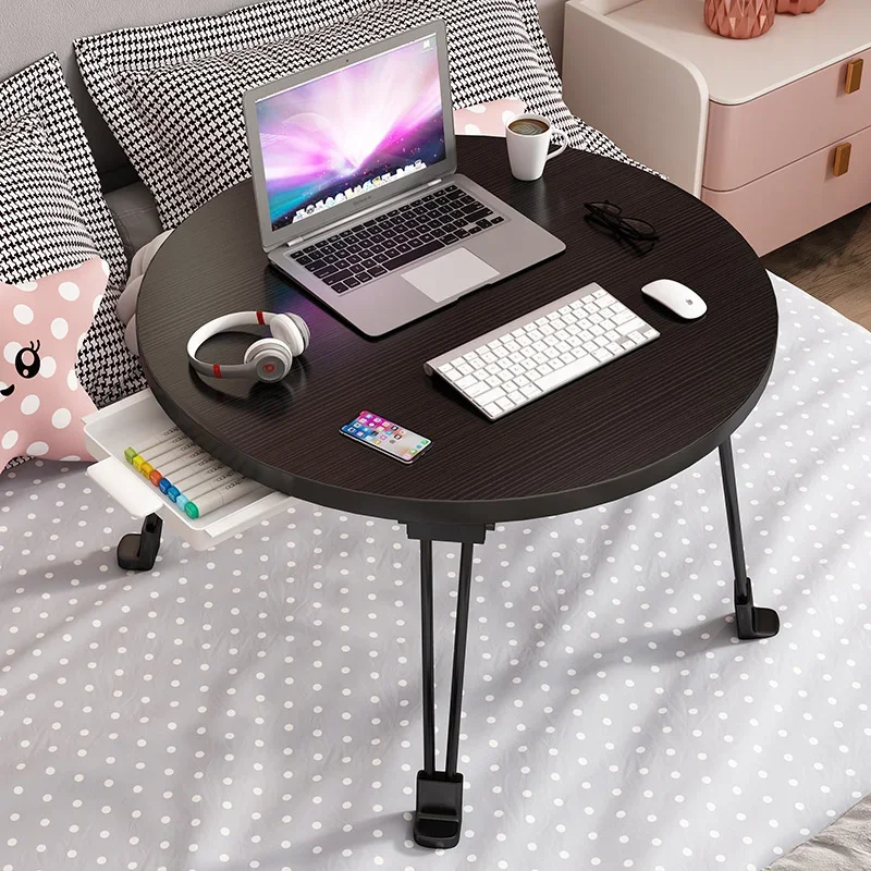 Stylish Compact Computer Desk with Drawer Folding Breakfast Table for Bay Window Simple Reading Desk Organizer