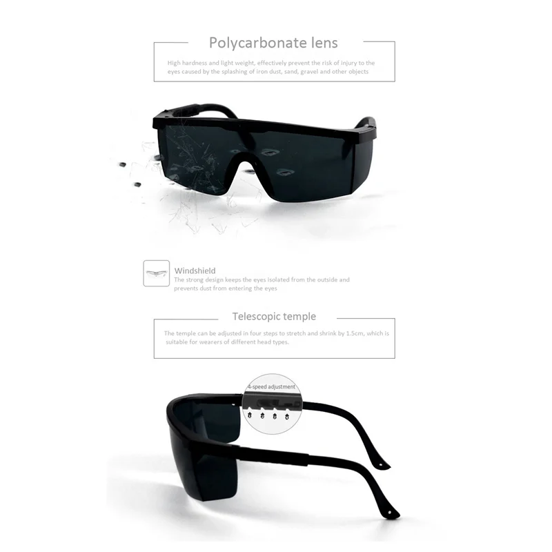 

【Подержанные предложения】3X сварочные очки, антисильный свет, УФ-защитные очки, сварочные очки для дома, инструменты «сделай сам», детали