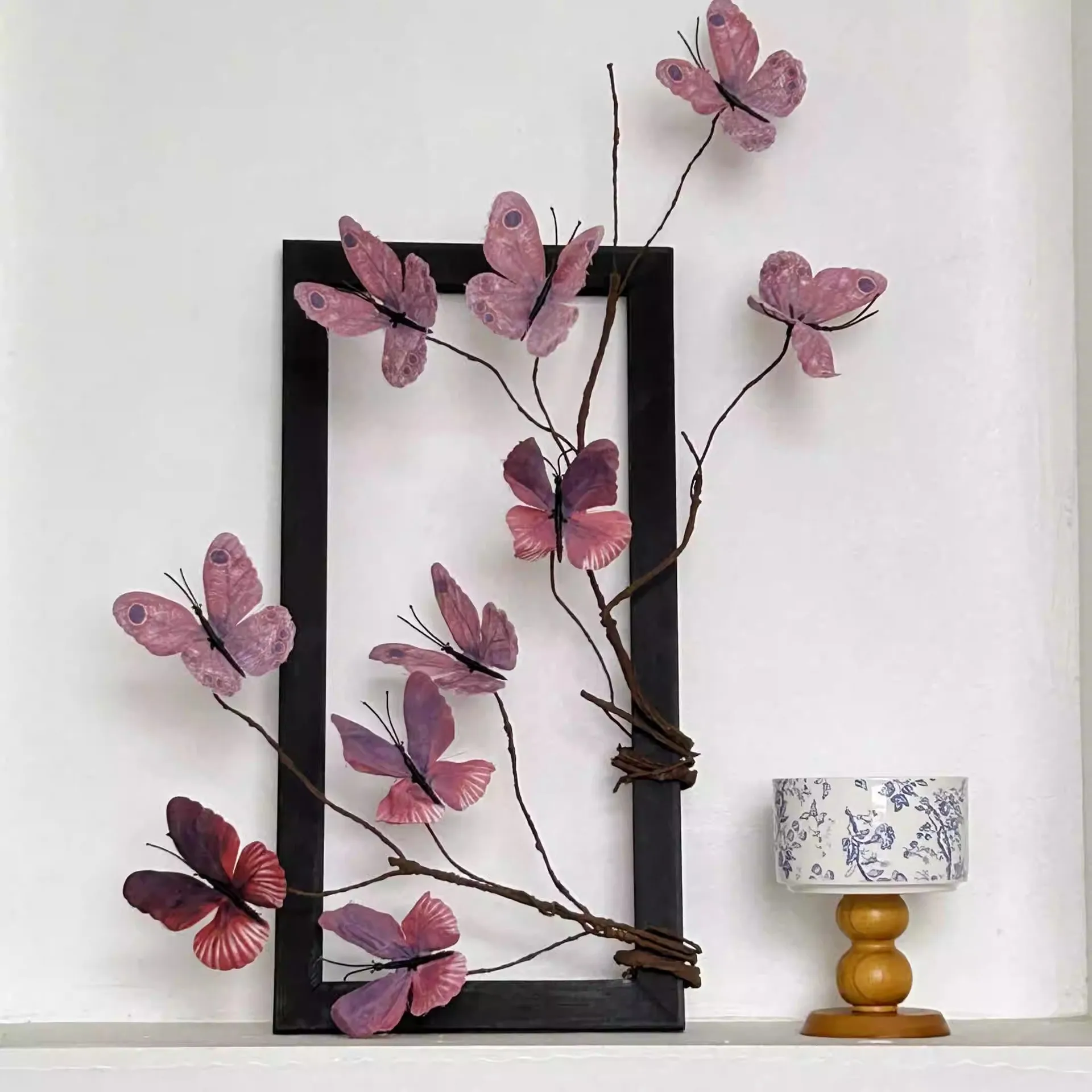 

Dead branch butterfly Dead branch artificial flower wedding home landscape soft furnishing photography decoration