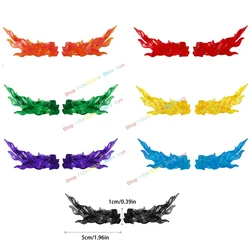 5PCS Special Effects Cartoon Double Lion Fist Thunder Gun Flame Sword Ice Blade Accessories Building Block Toys