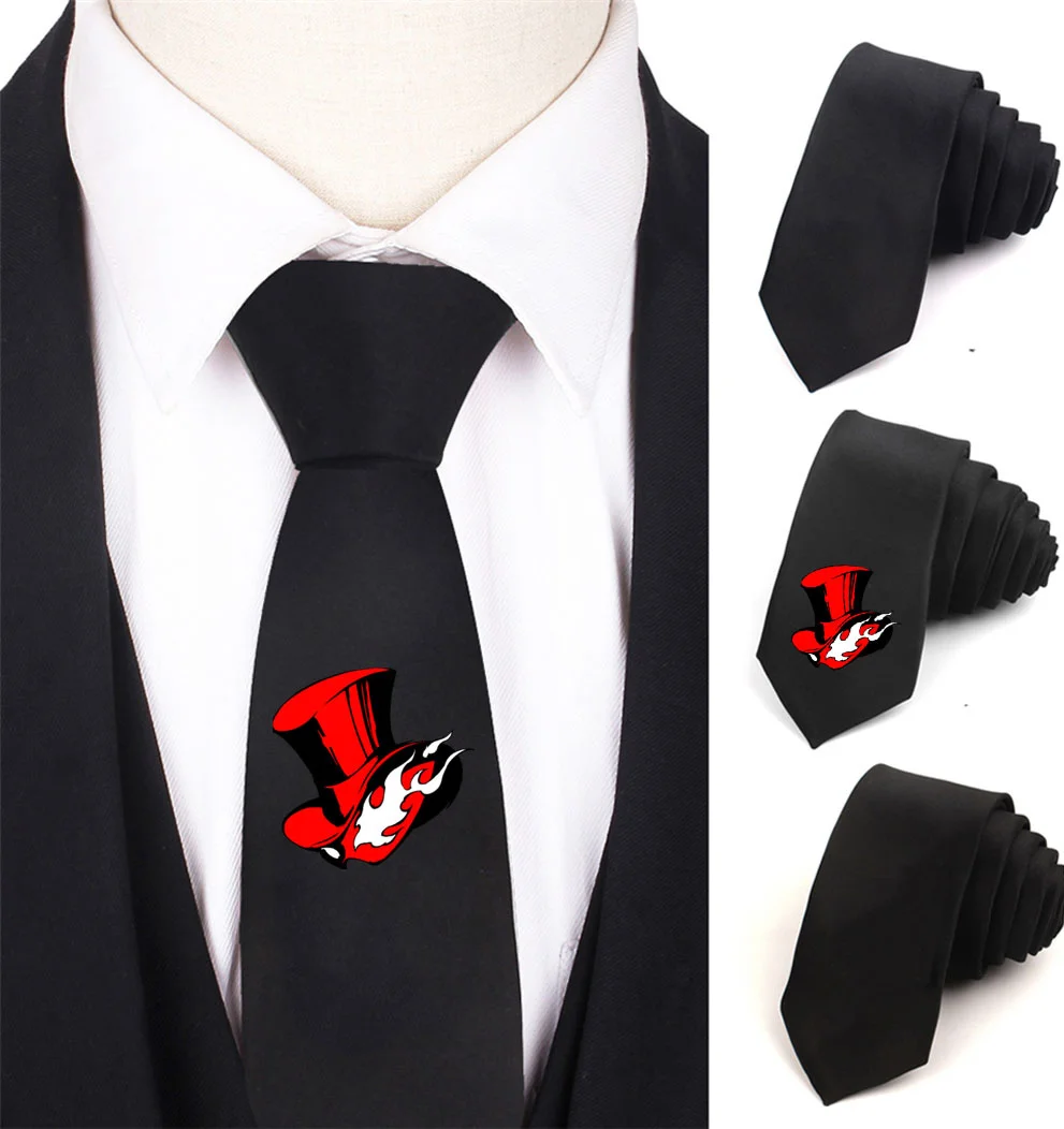 

Kids Necktie Anime Persona 5 Necktie Boy's Children Necktie Cotton Neck Tie Teenager Neck Tie Halloween Necktie