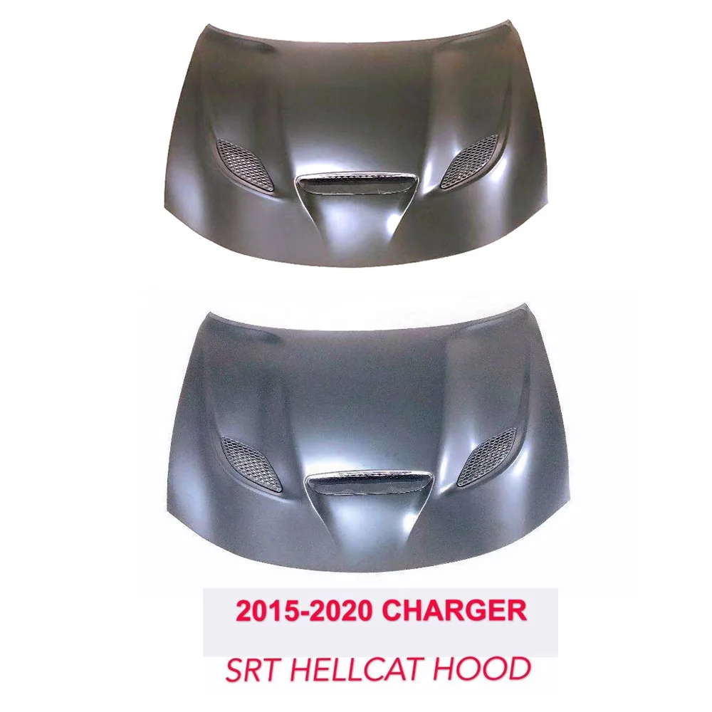 ChangZhou HongHang Factory Auto Car Accessories Engine Hood Front Bumper Hood For Hellcat Dodge Charger SRT 2015-2020