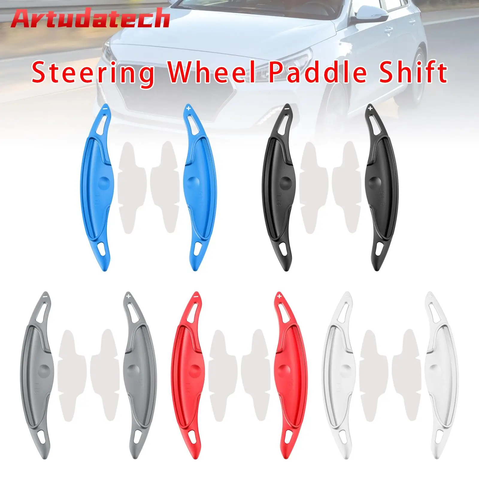 

Artudatech Steering Wheel Paddle Shifter Extension For Hyundai Elantra i30 Aluminium Car Accessories