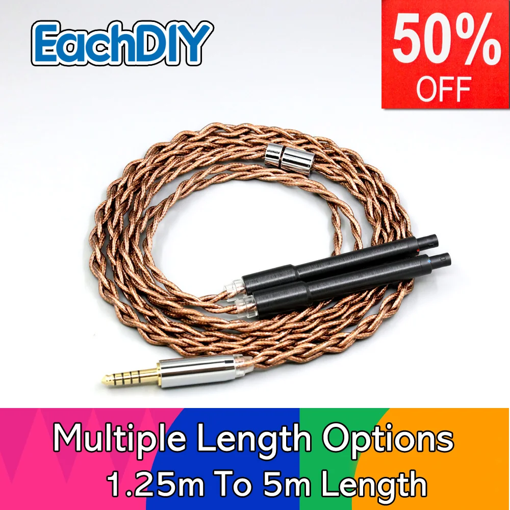 

99% 24k Gold 7n Pure Silver Graphene Shield Earphone Cable For T+A (Theory + Application) Solitaire P Headphone LN008957