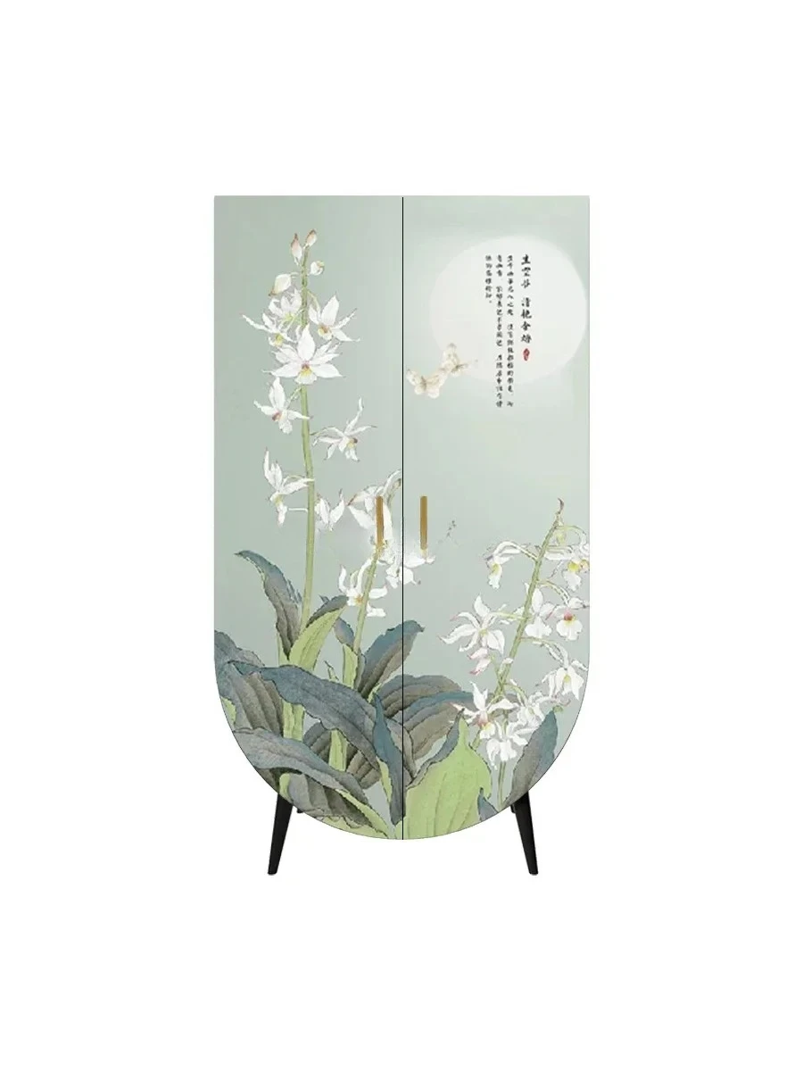 -*New Chinese Style Solid Wood Storage Hook Clothes Closet Installation-Free Cloakroom Customization
