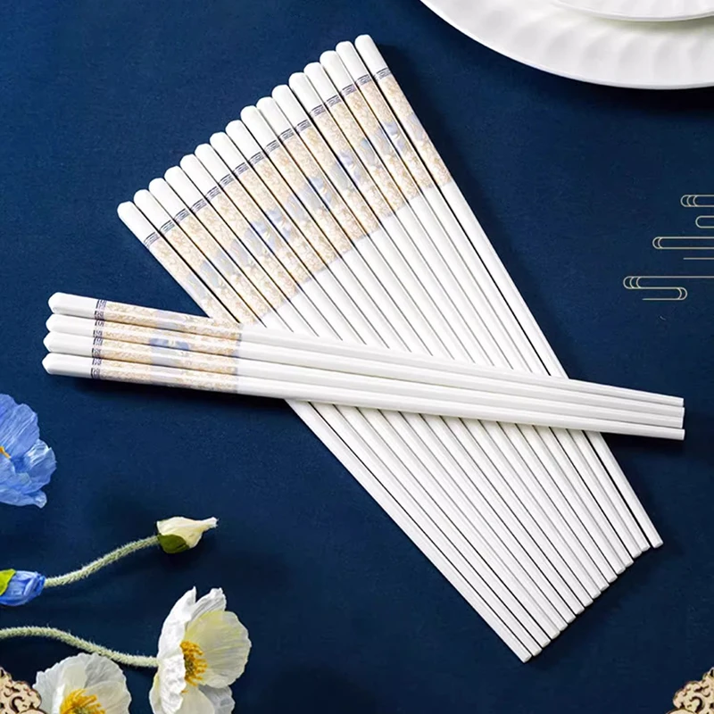 

Ceramic Chopsticks, Household Eco-Friendly, Heat-Resistant, Easy To Clean Ceramic Tableware, Kitchen Accessories
