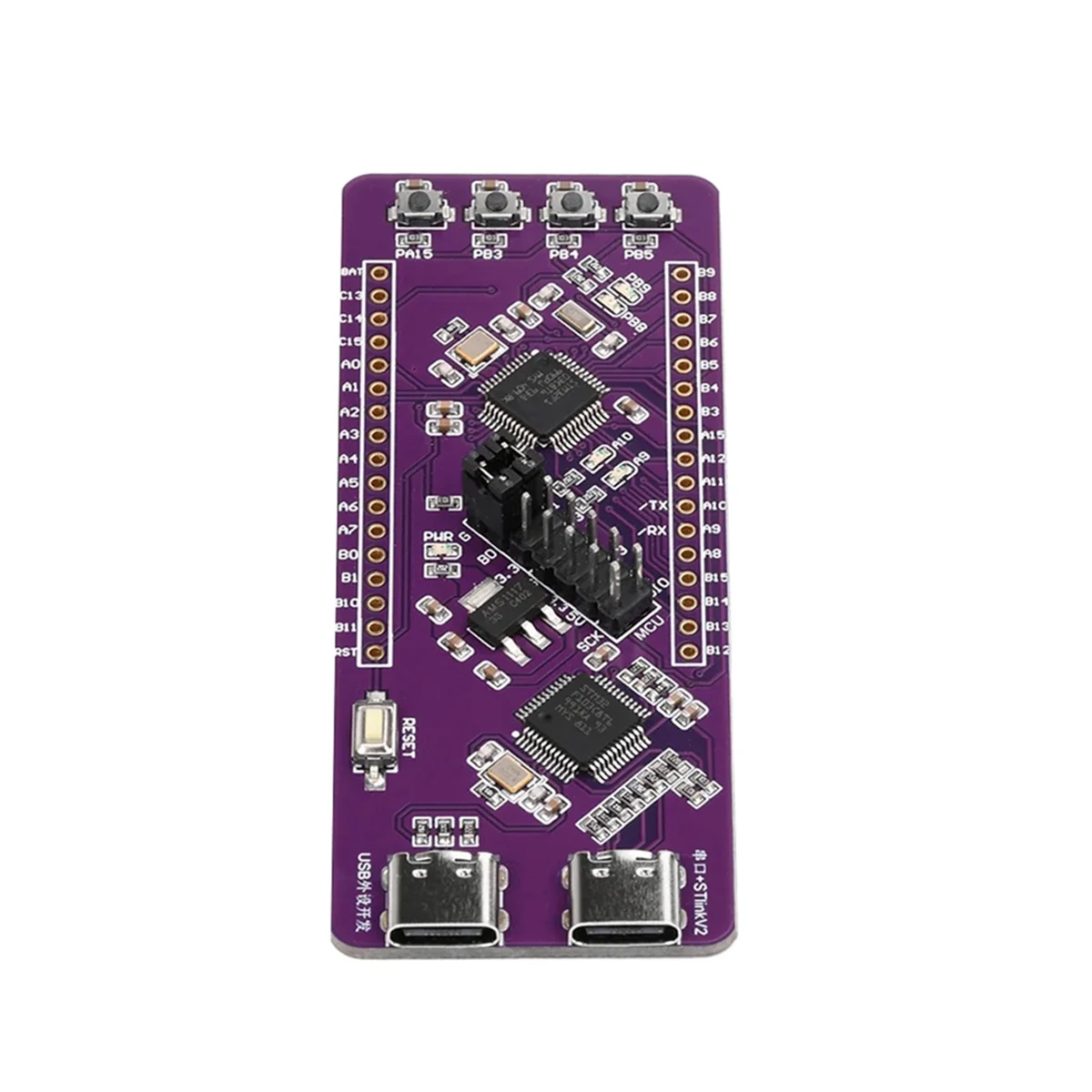 ABXHA STM32F103C8T6 لوحة التطوير لوحة النظام التكامل ST-LINK V2 محاكاة الموقد TTL المنفذ التسلسلي تنزيل