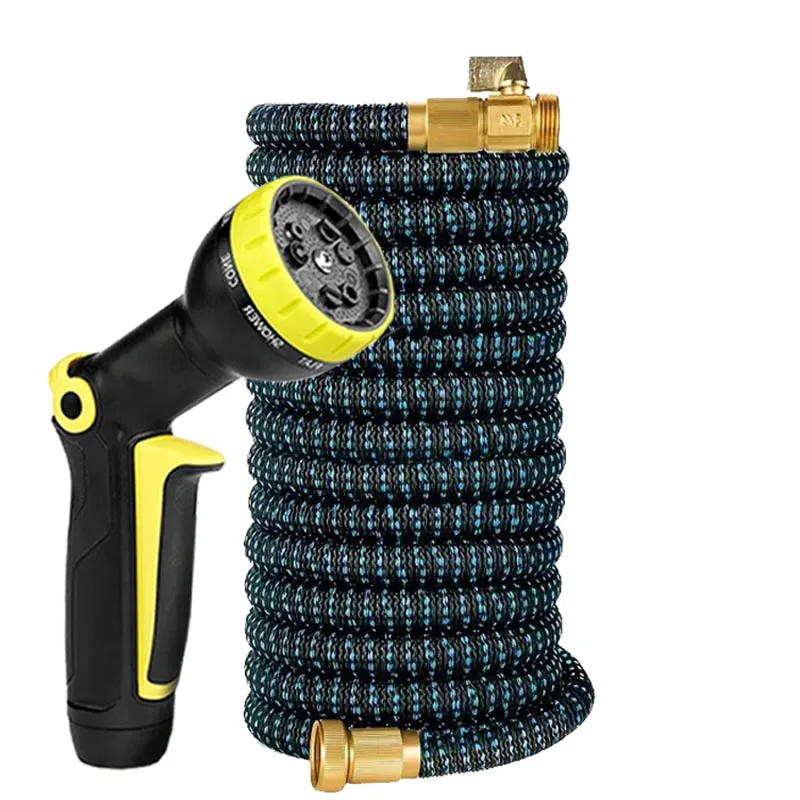 

Расширяемый волшебный шланг, пистолет-распылитель высокого давления для автомойки, орошения сада, портативный регулируемый многофункциональный длинная ручка