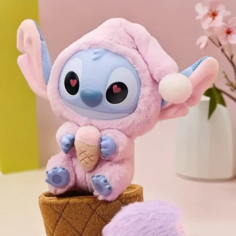 ของเล่นตุ๊กตาคอลเลคชั่น High Quality Stitch Eat Before Bed แบบกล่องสุ่ม ตุ๊กตาวินิลน่ารัก กล่องของขวัญวันเกิดสุดลึกลับ
