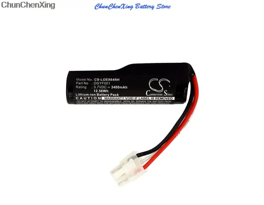 Cameron Sino 3400mAh Battery 533-000096, DGYF001, GPRLO18SY002 for Logitech 984-000304, UE Boombox