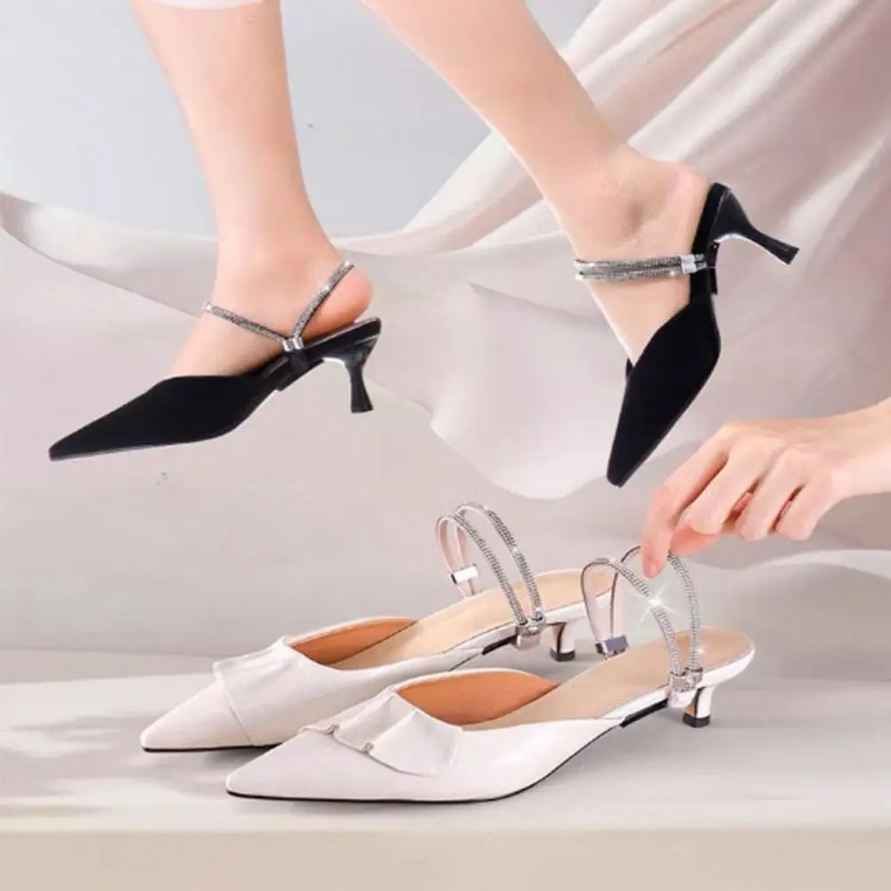 

Prevent Falling Off Elastic Fixing Straps Detachable Triangle Fixed Strap Fashion High-heel Shoelaces Rhinestone