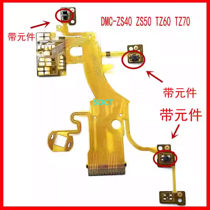 Nuevo cable flexible de lente Original FPC para Panasonic TZ70 TZ71 TZ60 TZ61 ZS50 ZS40 pieza de reparación de unidad de repuesto de cámara