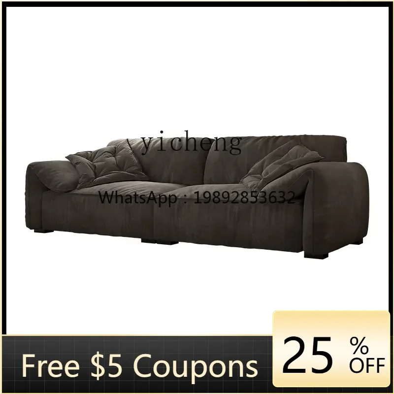 

BB sofa living room straight row Italian minimalist Nordic down fabric