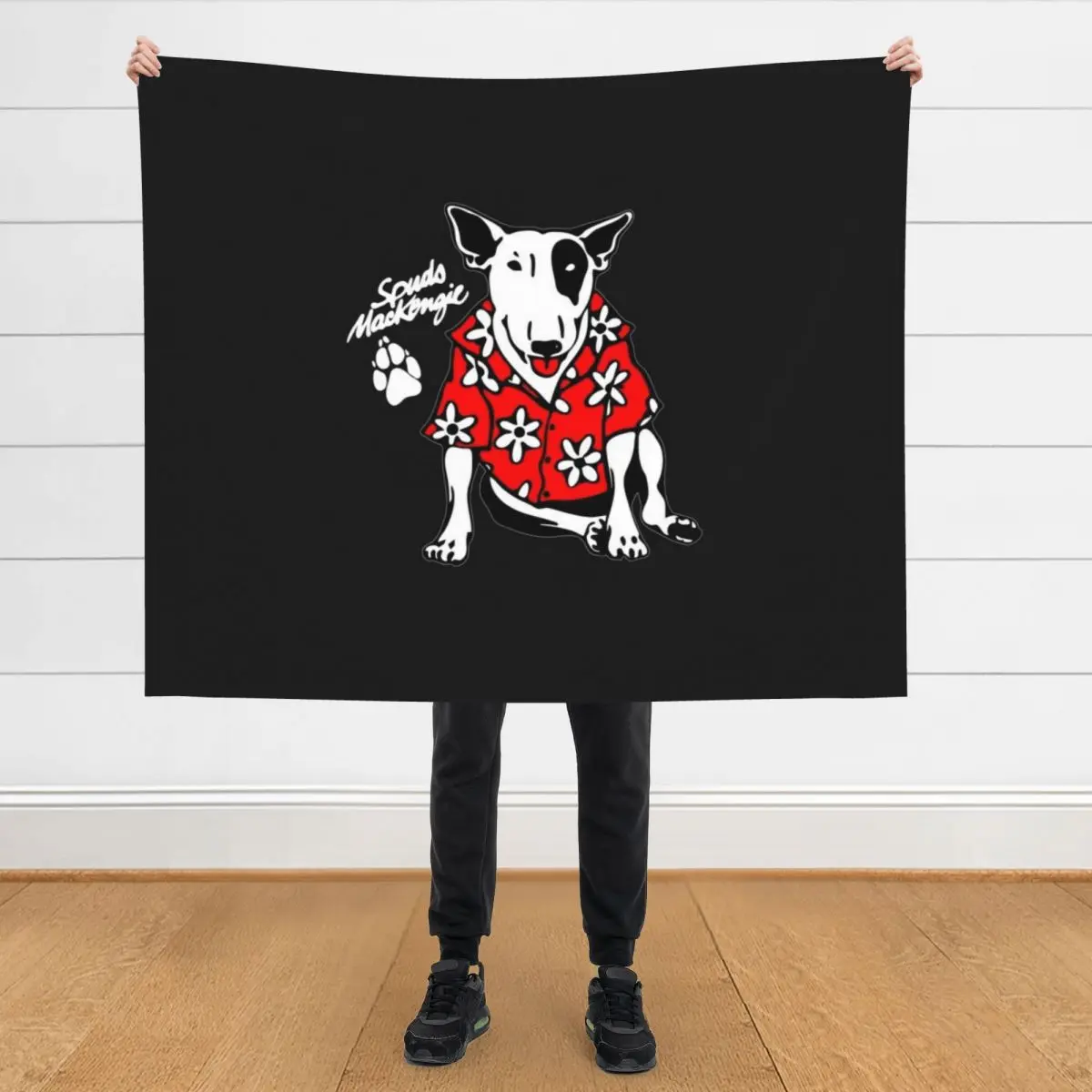 

Spuds Mackenzie Throw Blanket anime Personalized Gift Nap Blankets