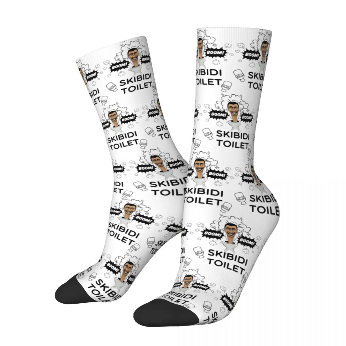 Skibidi Toilet Meme Socks Men's Women's Titan Boss Speakerman Socks Hip Hop Spring Summer Autumn Winter Middle Tube Socks Gift