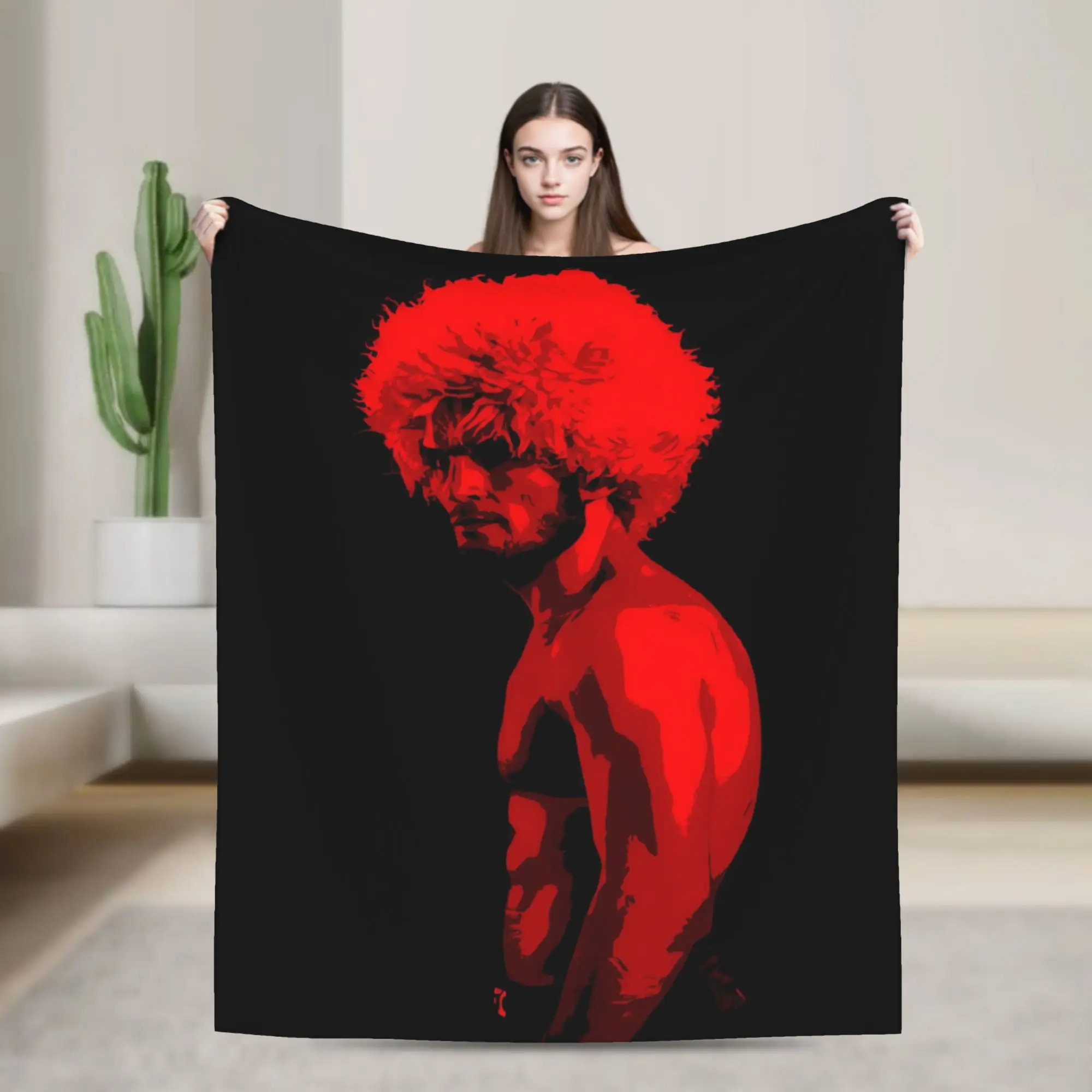Khabib Nurmagomedov Super Warm Blanket  Picnic Plush Throw Blanket Street Trend Couch Chair Flannel Bedspread Sofa Bed Cover