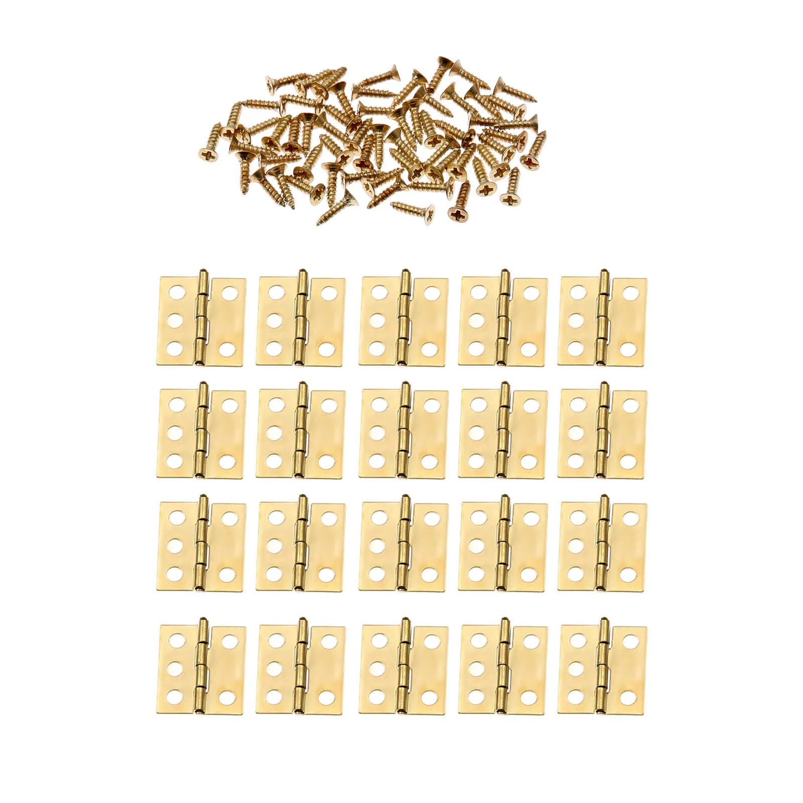 DRELD-미니 캐비닛 경첩 20 개 18x16mm, 가구 피팅 장식 작은 문 경첩 보석 상자 가구 하드웨어