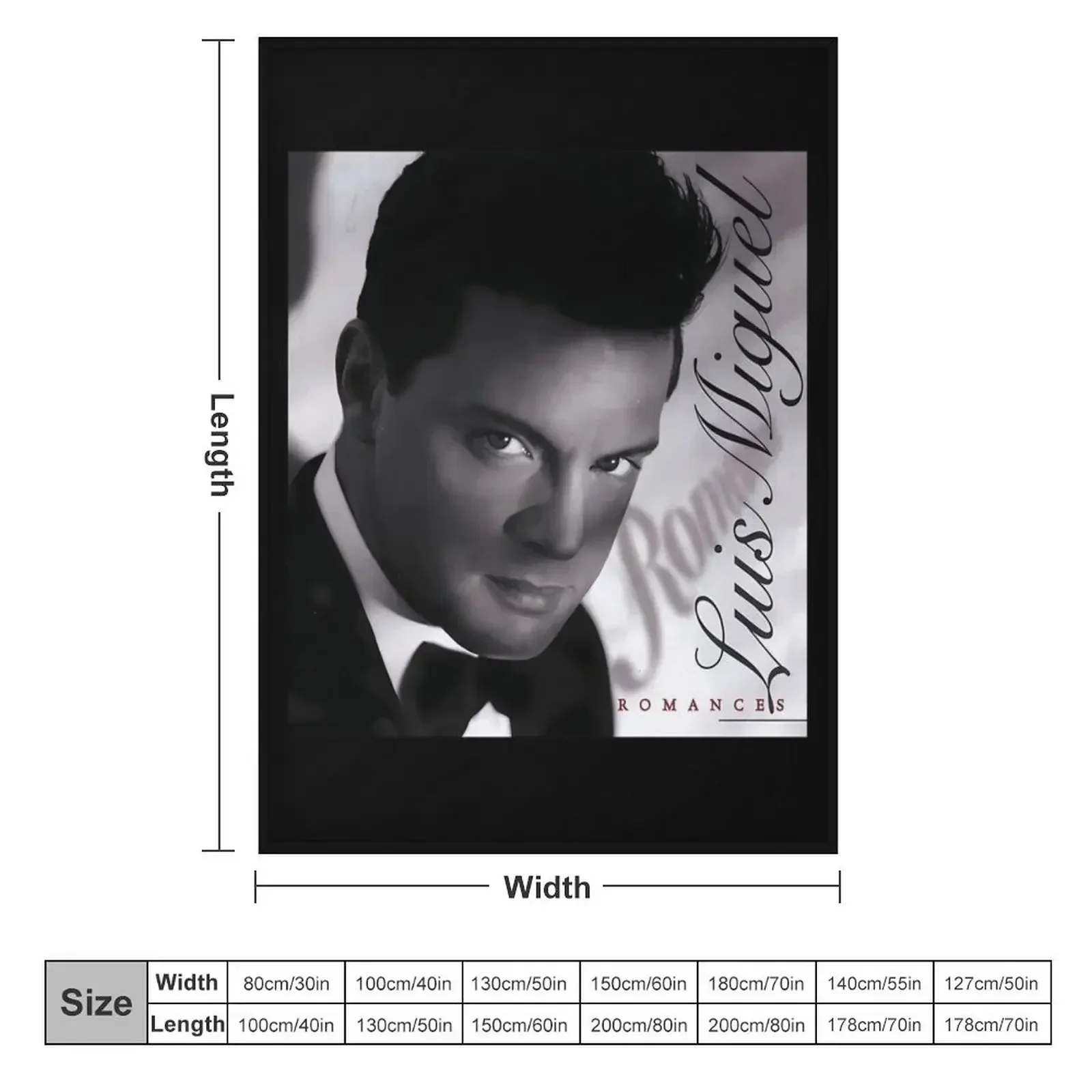 Luis Miguel Album Romance Throw Blanket Extra Large Throw decorative Blankets