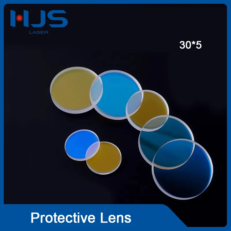 HJS 100pcs 1064nm Laser Protective Lens Fused Silica Raytools 30*5 For Precitec Fiber Laser Cutting Machine Protection Window