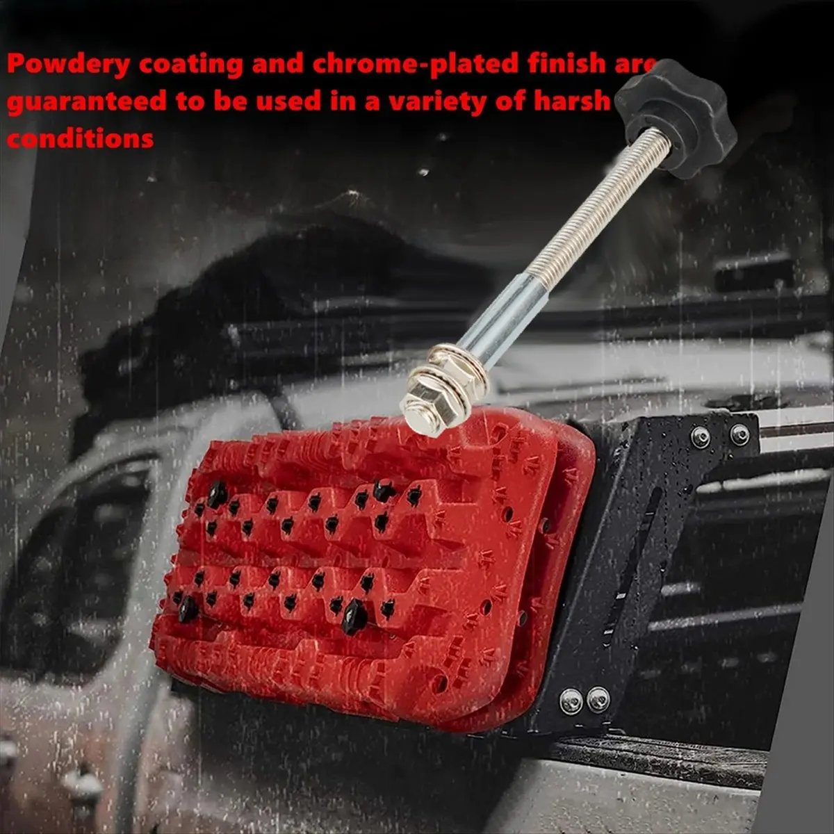 Super Sale Universal Car Recovery Board Mounting Pins Base Plates Kits Easy-to-Install Escape Board Mount Safetys Traction Board
