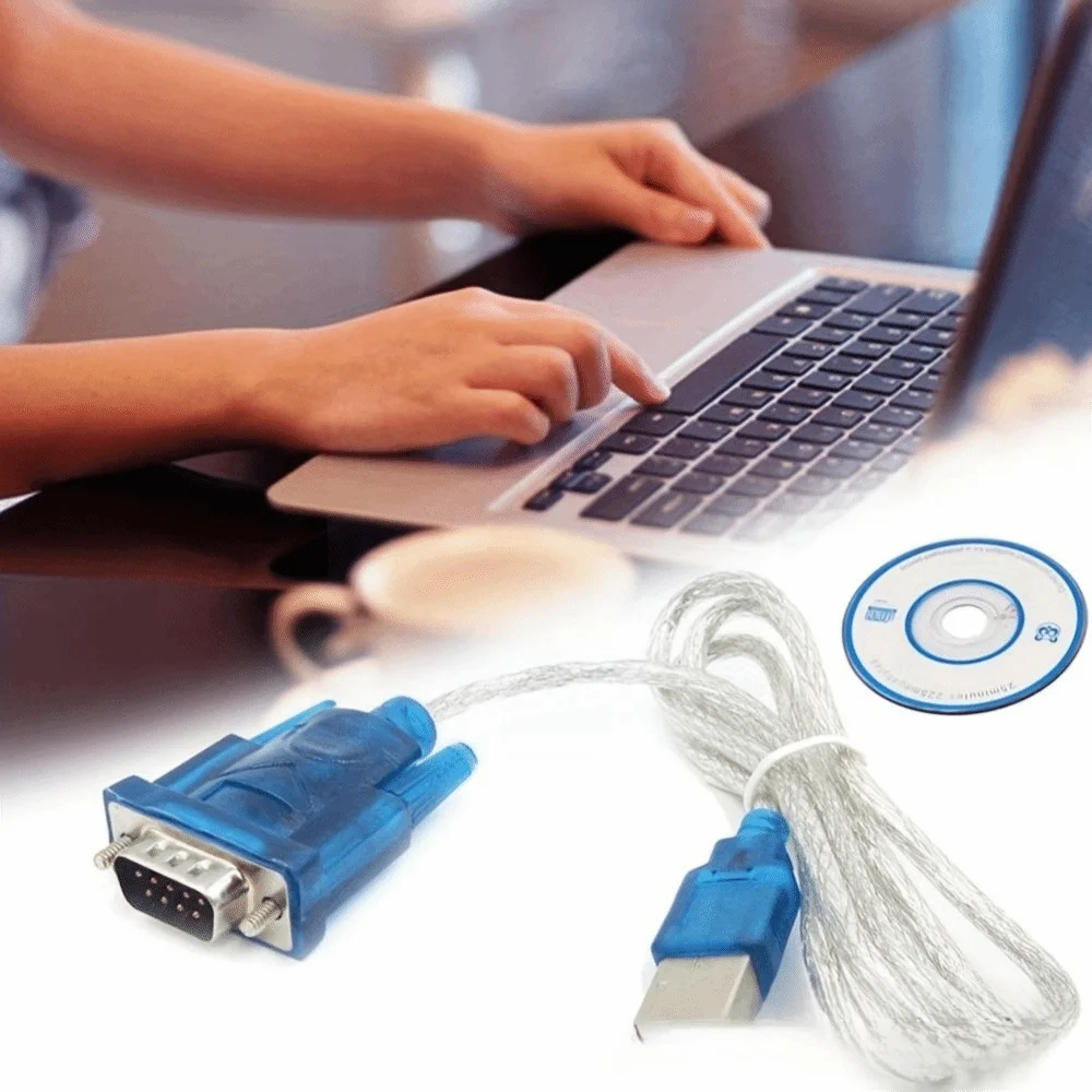70cm Length USB to Serial Adapter USB 2.0 CH340 Chipset USB RS232 Cable Serial Port RS-232 Converter Windows 10