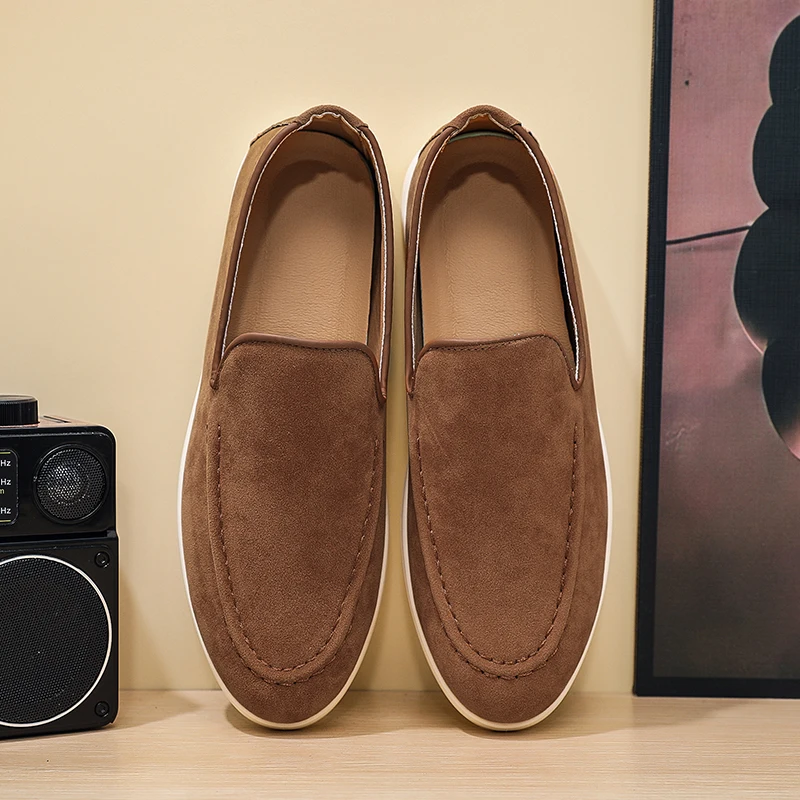 Padded Slip on Loafers Smooth Airflow Eliminate Stuffy Heat, Ergonomic Design Prevent Soreness After Long Distance Walking