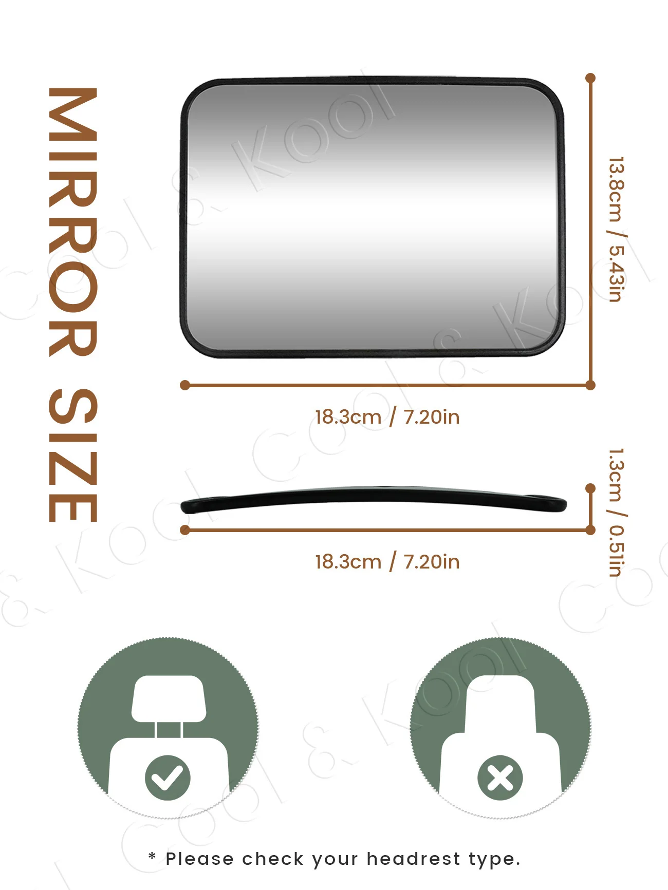 Baby Car Mirror for Safe Monitoring, Shatterproof & Adjustable with Wide-Angle View of Rear-Facing Toddler