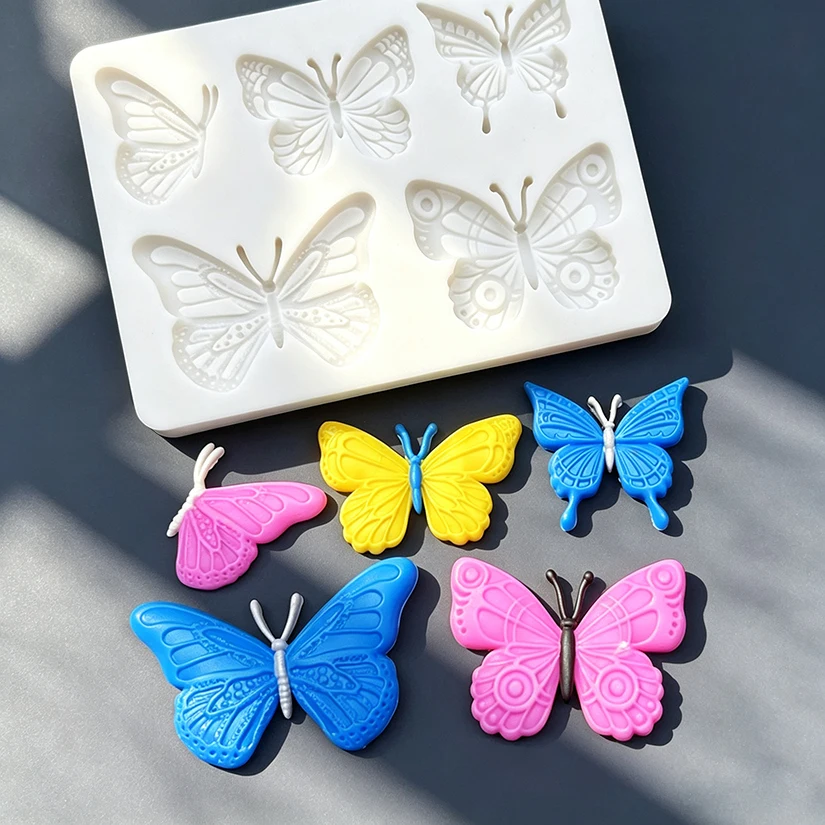 Schmetterling Silikon Zuckerform Backform für Kekse, Cupcakes, Schokolade, Fondant und Kuchendekoration