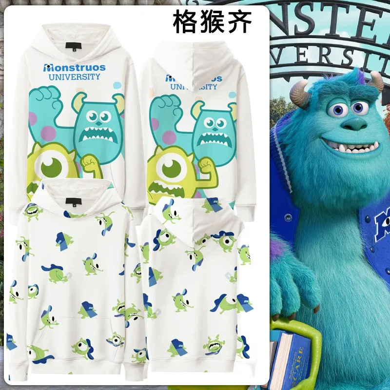 

Disney Monsters University Children's Hoodie Male Autumn Big Eyes Blue Fur Monster Cartoon Coat Printed Couple Clothing Trend