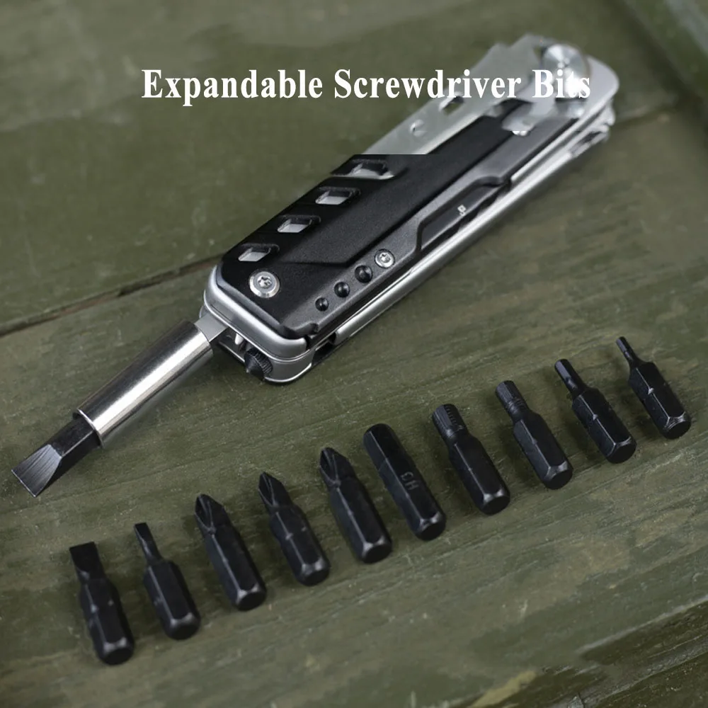 440A Multi-tool Folding Knife Scissors Self Defense Survival Gear Camping Equipment EDC Hand Tools Screwdriver Hunting Knife